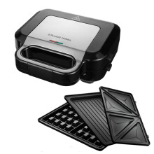 Russell Hobbs Multifunktionsger?t 3-in-1 [Sandwichmaker, Waffeleisen, Kontaktgrill] Creations (sp?lmaschinengeeignete, antihaftbeschichtete & extra ti