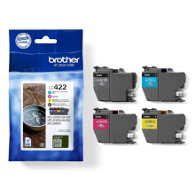 Brother Original LC-422VAL Tintenpatronen Value Pack MFC-J5340DW, MFC-J5345DW, MFC-J5740DW, MFC-J6540DW, MFC-J6940DW (bestehend aus 4 Tintenpatronen: