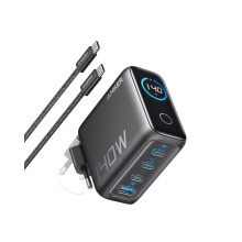 140W USB C Ladeger?t, Anker Laptop Ladeger?t, 4-Port Multi-Ger?te Schnellladeleistung, Fortschrittliches GaN Netzteil, Touch Control, Kompatibel mit M