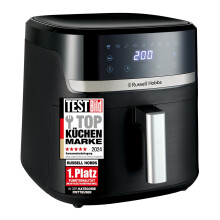 Russell Hobbs Hei?luftfritteuse XXL 8,3L Rapid AirFryer [kompaktes Geh?use, sehr leise, Pizza ? 26cm] SatisFry (9 Programme, sp?lmaschinenfest, Fritte