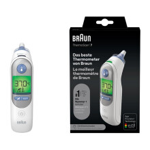 Braun ThermoScan 7 Ohrthermometer BRAIRT6520 | Age Precision Technologie | Farbcodiertes Digitaldisplay | Baby- und kleinkindfreundlich | Die #1 Marke