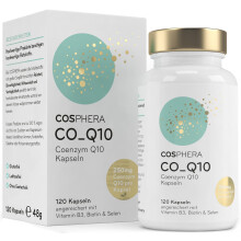 Coenzym Q10 - Hochdosiert mit 250 mg pro Kapsel. 120 vegane Kapseln im 4 Monatsvorrat - Angereichert mit Biotin & Niacin als Beitrag zum Erhalt normal