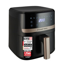 Russell Hobbs Hei?luftfritteuse L 4,3L Rapid AirFryer [sehr kleines Geh?use, sehr leise, 9 Programme] SatisFry (sp?lmaschinenfest, Fritteuse ohne ?l,
