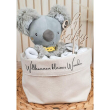 Windeltasche mit Koala-Schmusetuch | handgemachte Windeltorte | Made in Germany mit sch?nem Zubeh?r | Baby Geschenk u. Geschenk zur Geburt