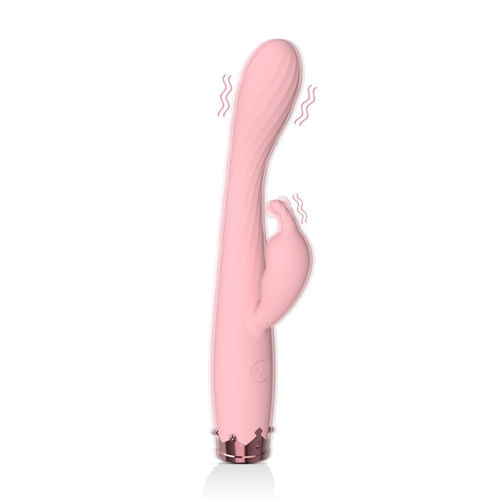 (pink) Powerful Beginner G-spot Rabbit Vibrator For Women 10 Speed Nipple Clitoris Stimulation Female Orgasm Finger Shaped Sex Toys