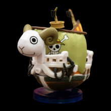 (Merry-7CM) Anime One Piece Ship Figure Luffy Model Toy Super Cute Mini Boat THOUSANDSUNNY Going Merry