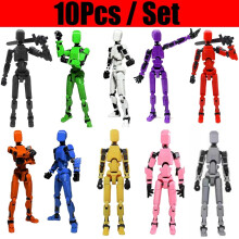 (10 τεμ.) Titan 13 Action Figures T13 Figure 3D Printed Multi-Jointed Movable Lucky 13 Action Figure