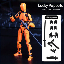 (G-πορτοκαλί) Titan 13 Action Figures T13 Figure 3D Printed Multi-Jointed Movable Lucky 13 Action