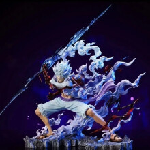 (Με κουτί) 28cm One Piece Figure Sun God Gear 5 Nika Luffy Action Figure GK Thunderbolt Monkey