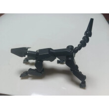 (μαύρος σκύλος) 3D Printed Multi-Jointed Movable Shapeshift Robot Action Figure με πλήρη