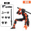 (μαύρο πορτοκαλί) 3D Printed Multi-Jointed Movable Shapeshift Robot Action Figure με πλήρη 1