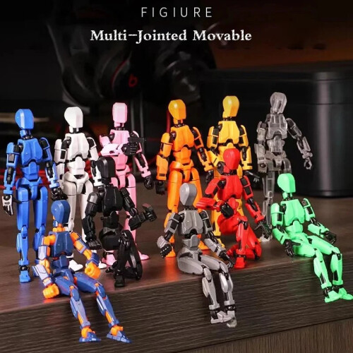 (style2)Hot Sale Multi-Jointed Movable Shapeshift Robot 3D Printed Mannequin 5 Action Figures Παιχνίδια 1