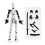 (λευκό) 3D Printed Multi-Jointed Movable Shapeshift Robot Action Figure με πλήρη άρθρωση 1