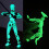 (διαφανές ροζ) DIY Luminous T13 Multi-Jointed Movable Shapeshift Robot 3D Printed Mannequin 2