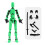 (πράσινο) DIY Luminous T13 Multi-Jointed Movable Shapeshift Robot 3D Printed Mannequin Lucky robot 1