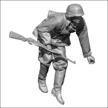 (Soldier No. 1)1/35Resin Soldier κιτ μοντέλου σχήματος άχρωμο και αυτοσυναρμολογημένο
