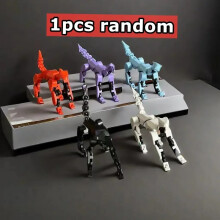(1 τμχ σκύλος τυχαίο) DIY Luminous T13 Multi-Jointed Movable Shapeshift Robot 3D Printed