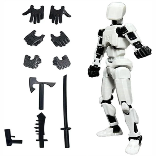 (style1) Multi-Jointed Movable Shapeshift Robot 2.0 3D Printed Mannequin Dummy 13 Action Figures Παιχνίδια