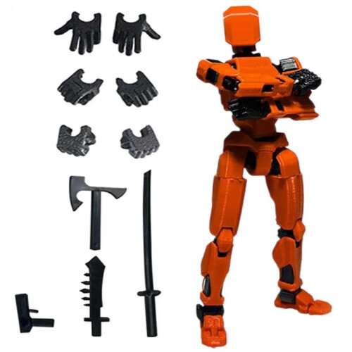 (στυλ10)Movable Shapeshift Robot 2.0 3D Printed Mannequin Dummy 13 Action Figures Παιχνίδια