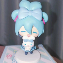 (με κουτί)Anime Hatsune Miku Figure Cinnamoroll Figures Miku Kawaii Action Figurine Q-έκδοση