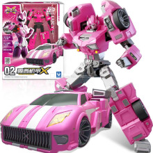 (Värilaatikon 8952 kanssa) Mini Force Super Dinosaur Power Transformation Robottilelut Toimintahahmot MiniForce X -simulaatioauto