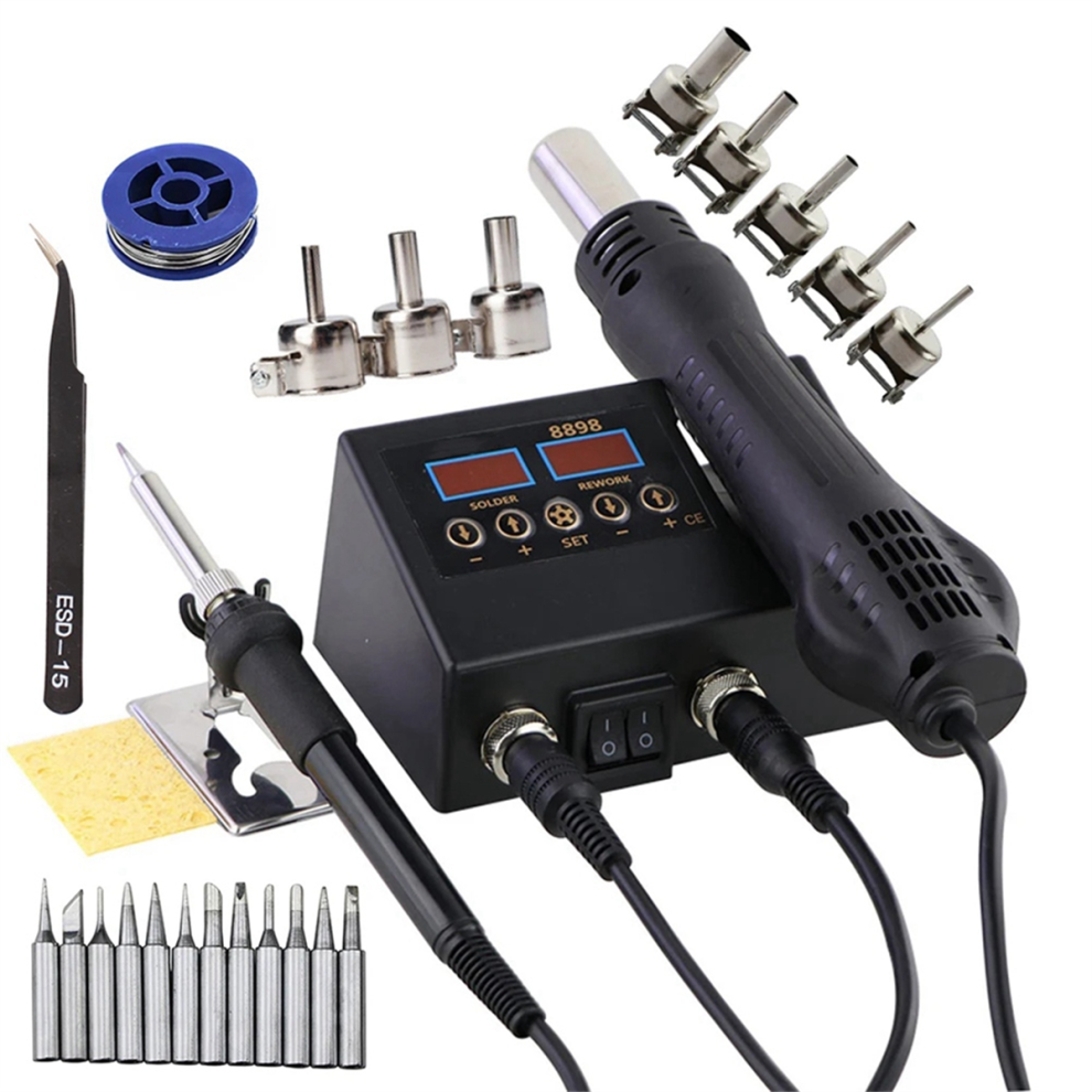 8898 Soldering Station Digital Hot Air Bga Rework Solder Station (Eu) 4853809373334
