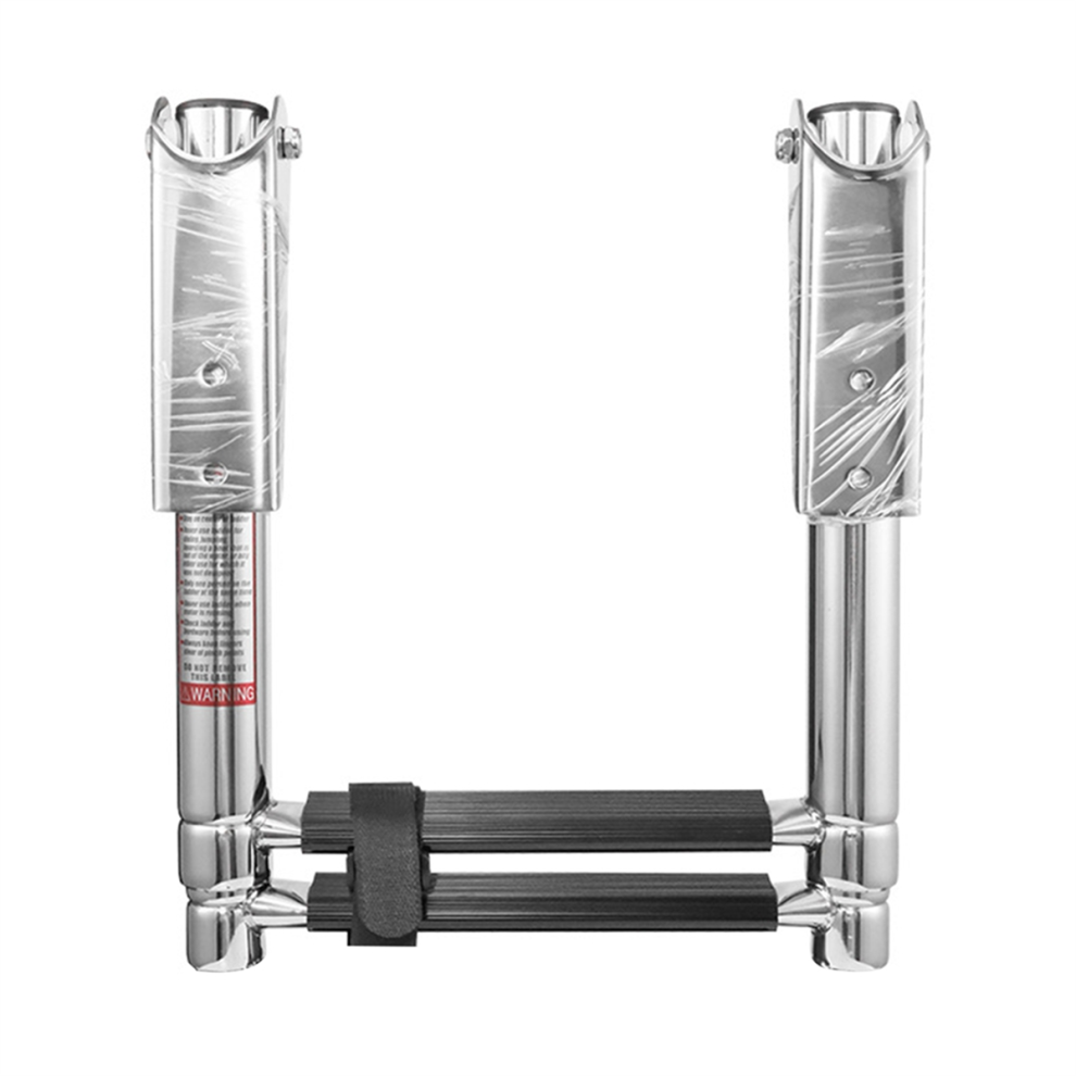 Accessoires pour bateaux Échelle télescopique marine en acier inoxydable à 2 marches