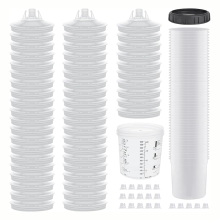 Copo de mistura para pulverizador de tinta, sistema 1.0 (não 2.0) - Kit com 50 peças de 20 onças