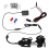 Kit de 8 luces LED RGB de roca con base de neón multicolor 3