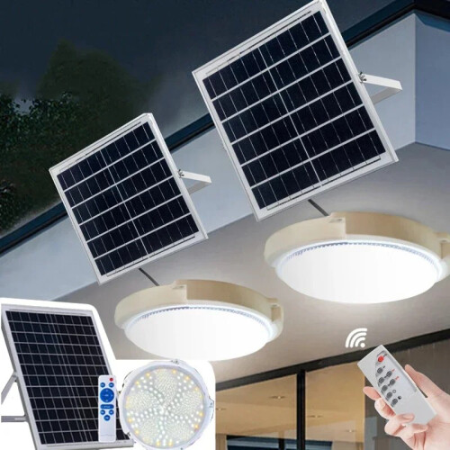 (Λευκό φως-100W) LED ηλιακό φως οροφής Κρεμαστό φωτιστικό εξωτερικού 1