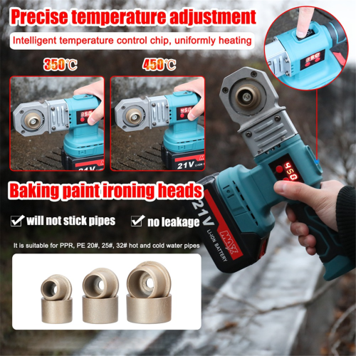 Plastic PPR Pipe Welding Machine Cordless Water Pipes Melting Device 2