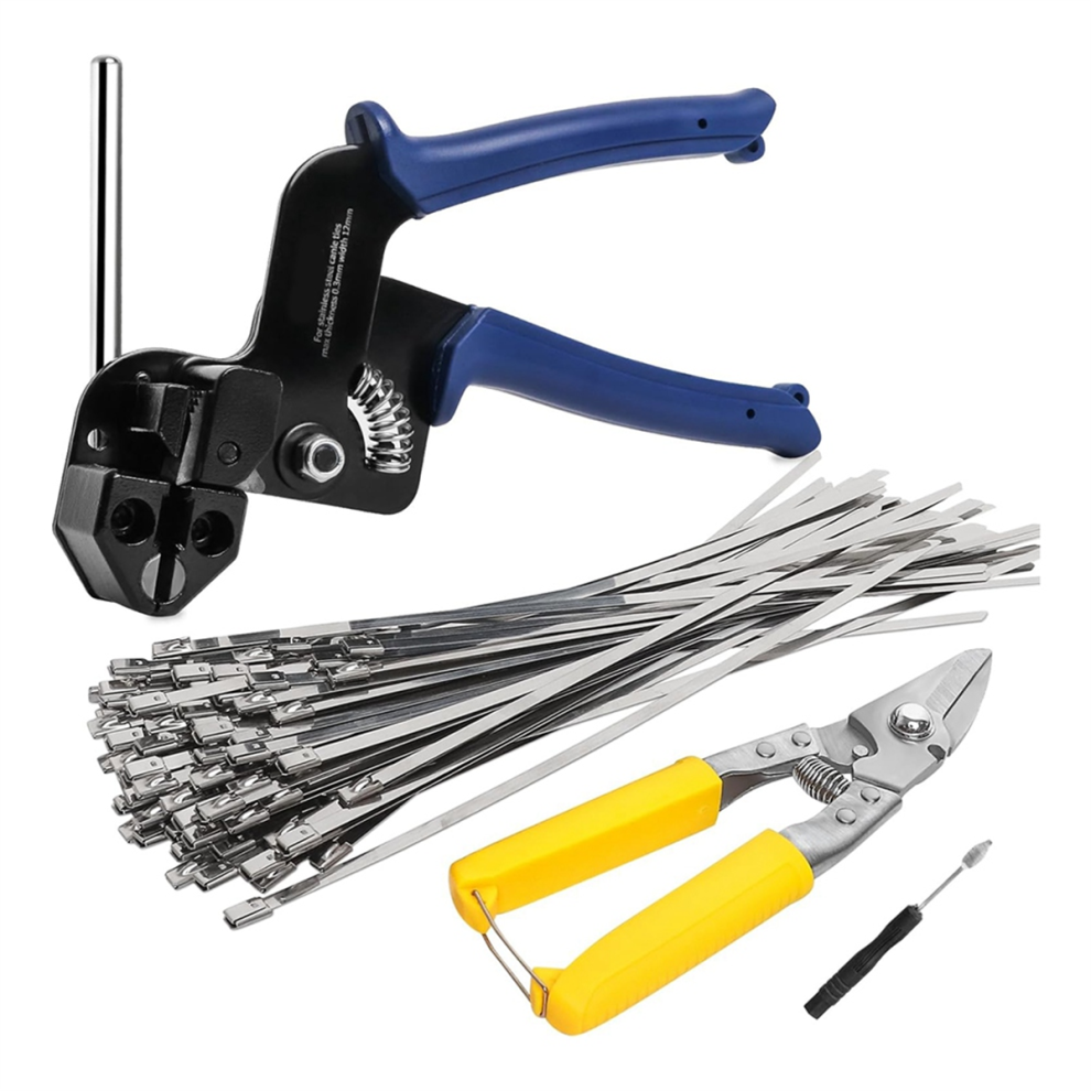 Photos - Electrical Wire & Cable Metal Zip Ties Tool, Stainless Steel Zip Ties Kit