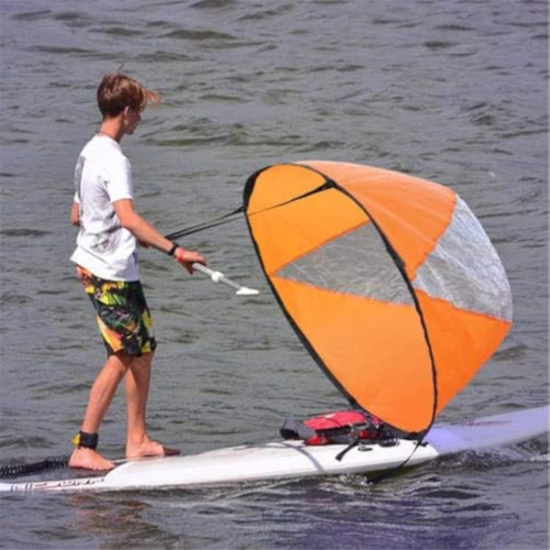 Pagaia per kayak blu, kit per vela downwind, vela downwind per kayak 2