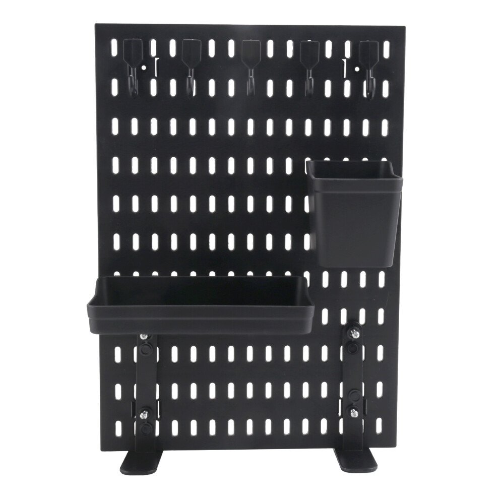 Organiseur de bureau à clipser avec panneaux perforés, support de rangement de bureau à clipser
