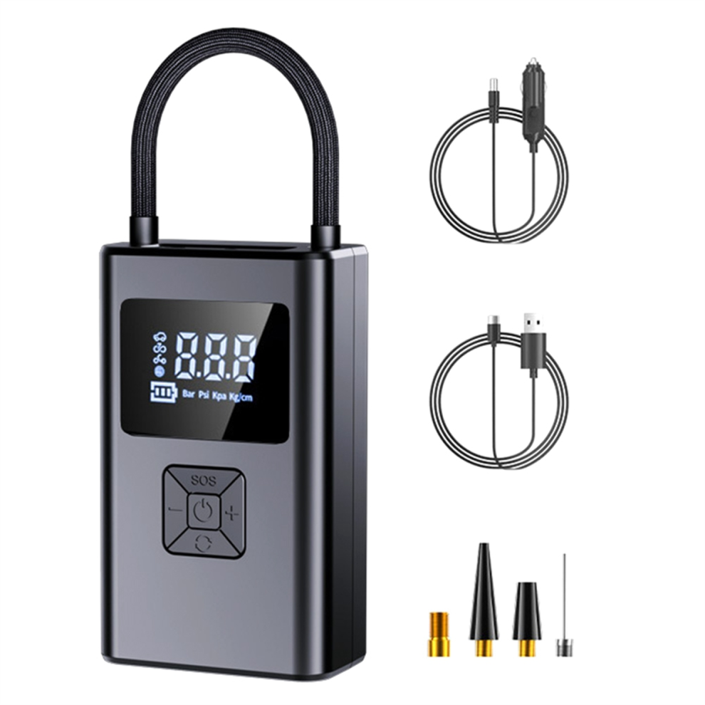 Compressore D'aria Portatile Per Auto Da 4000 Mah, Pompa D'aria Elettrica Wireless Da 150 Psi