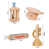 Neutral Color Percussion Set Natural Wooden Percussion Instruments 2