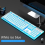 Wired Mechanical Keyboard LED Silent Keyboard Gaming Keyboard B 5