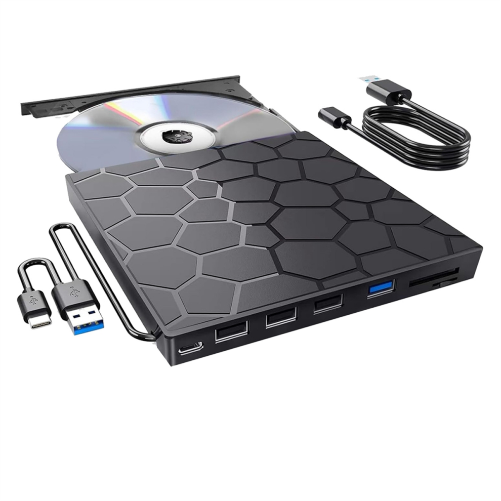 External Cd/Dvd Drive Player, Usb 3.0 Cd/Dvd-Rom +/-Rw Cd Burner 4853809391840