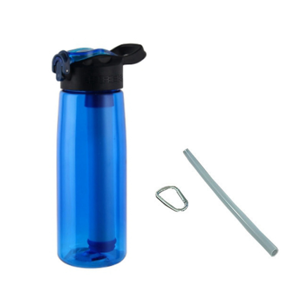 Bouteille d'eau avec filtre à eau, couvercle verrouillable et purificateur d'eau gratuit