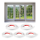 5 Rolls Total Window Grille Inserts Grid Kit White 2