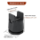 Bed Risers Adjustable Furniture Risers,black 3