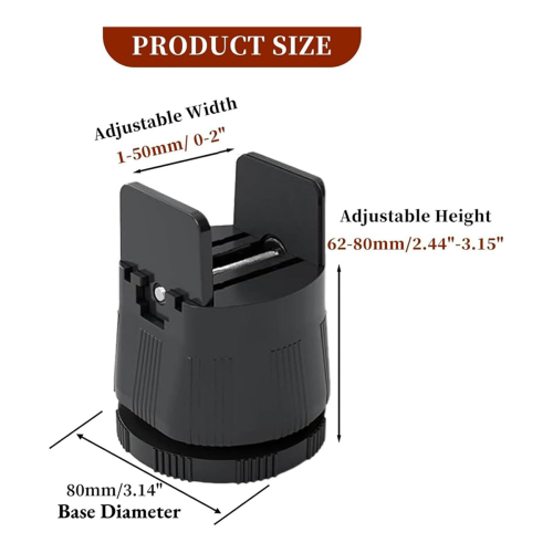 Bed Risers Adjustable Furniture Risers,black 2