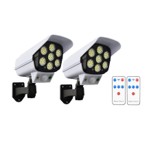 2PCS Outdoor Solar Ligths 77Led PIR Motion Sensor Lamp
