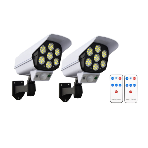 2PCS Outdoor Solar Ligths 77Led PIR Motion Sensor Lamp