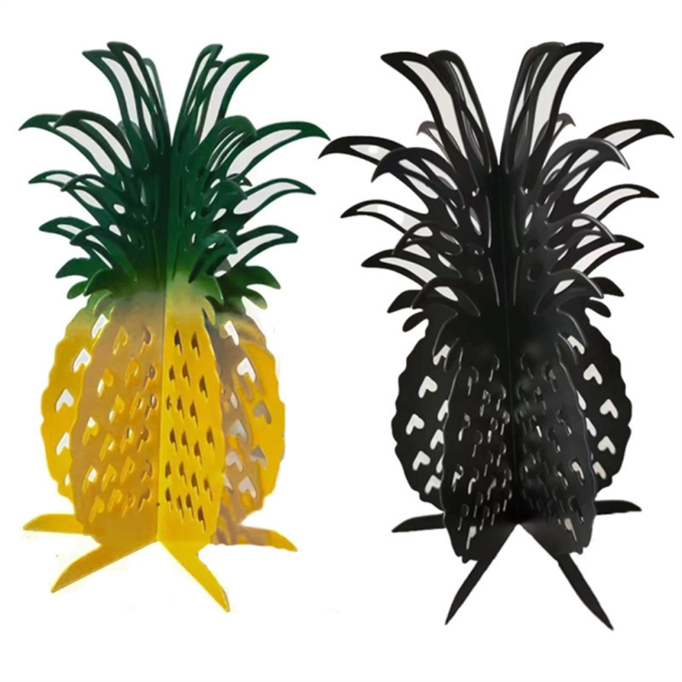 Ornamenti Creativi In Metallo A Forma Di Ananas, Decorazioni Per La Casa, Giallo E Nero