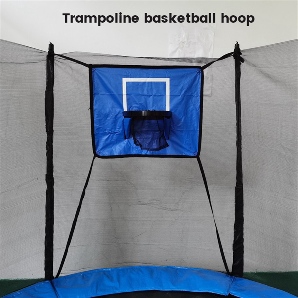 Kit Con Canestro Da Basket E Trampolino, Con Mini Palline E Pompa