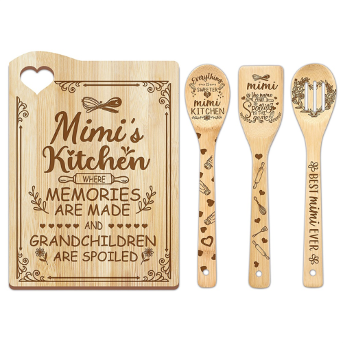 Bamboo Cutting Board Mother's Day Gift for Cutting Board(mimi)