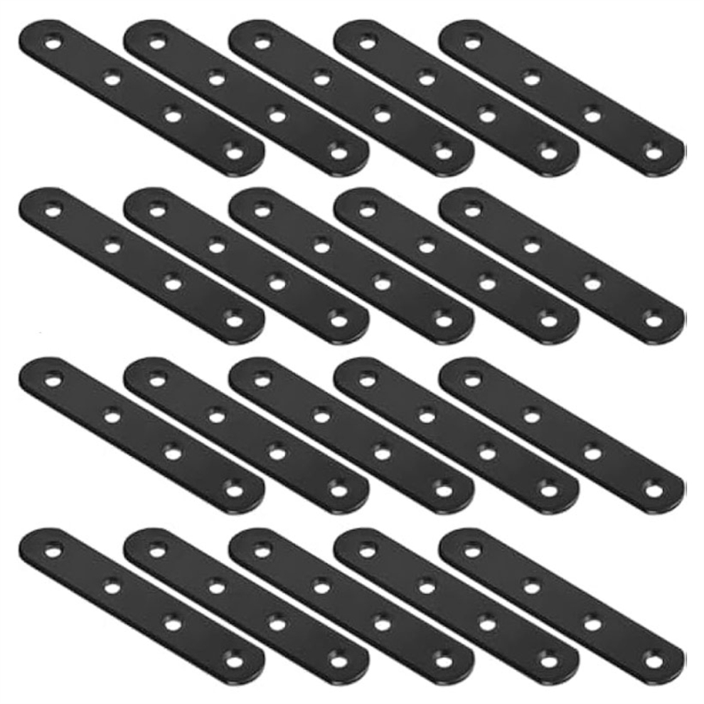 20Pcs Straight Brackets 4 Inch Straight Brace Flat Mending Plates 4853809305793