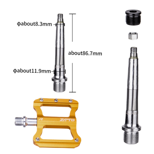 Road Bike Ultralight Flat Pedal Titanium 2