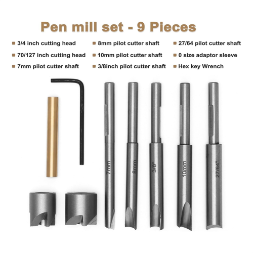 Pen Mill Set,Barrel Trimmer System For Pen Kits 2